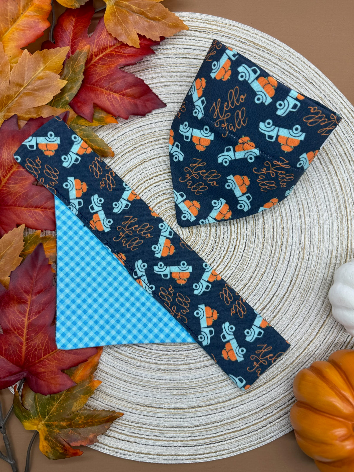 Hello Fall Slide-on Bandana