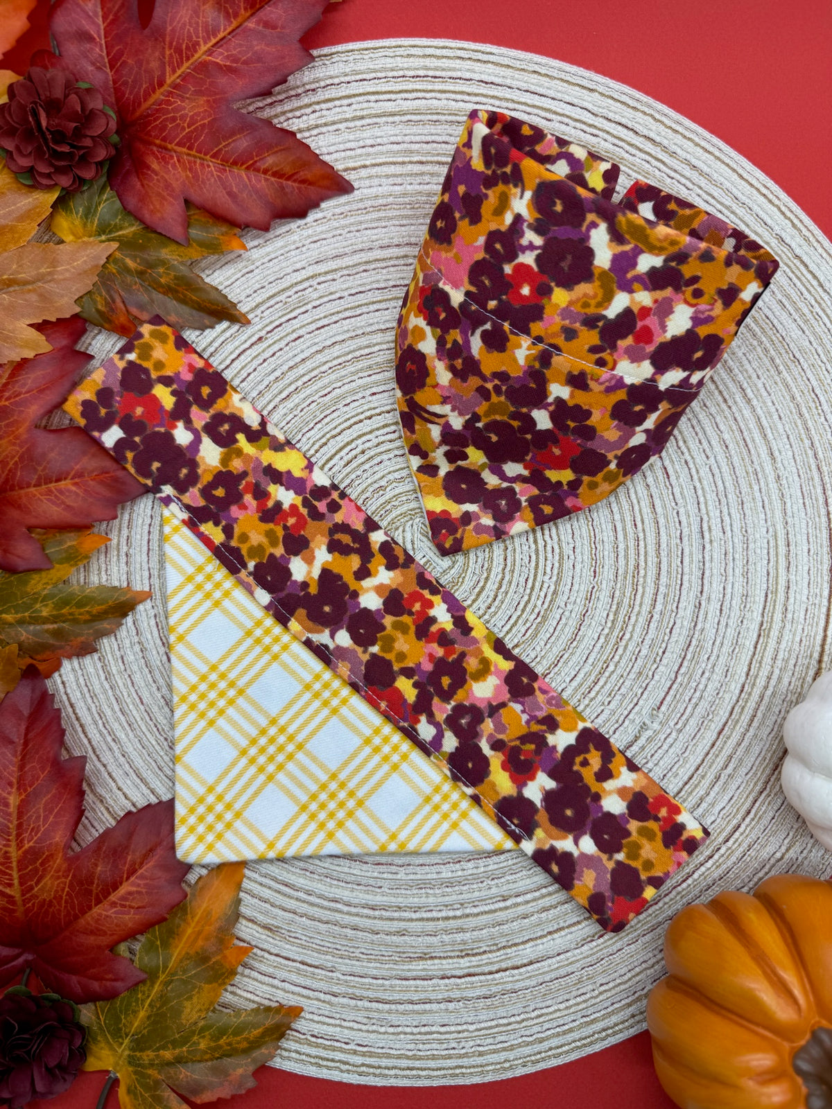 Autumn Flowers Slide-on Bandana