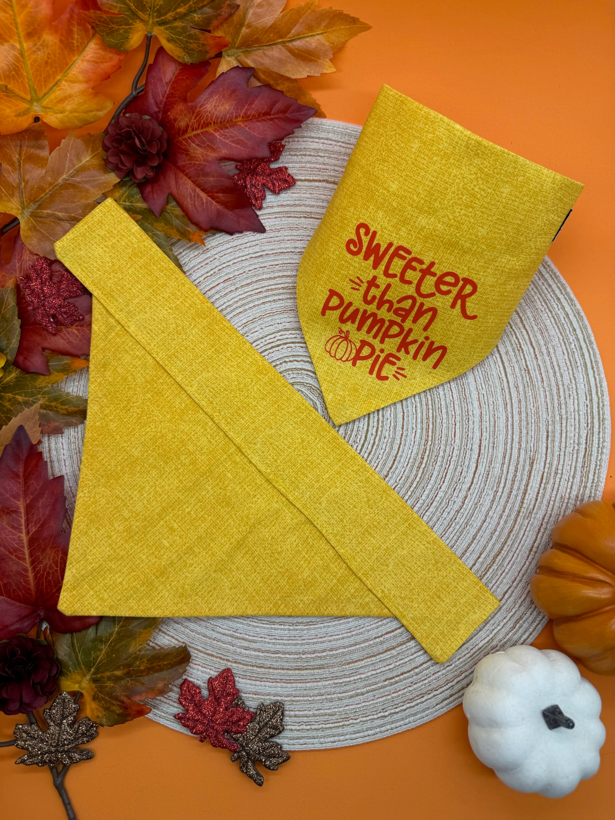 Sweeter Than Pumpkin Pie Slide-on Bandana
