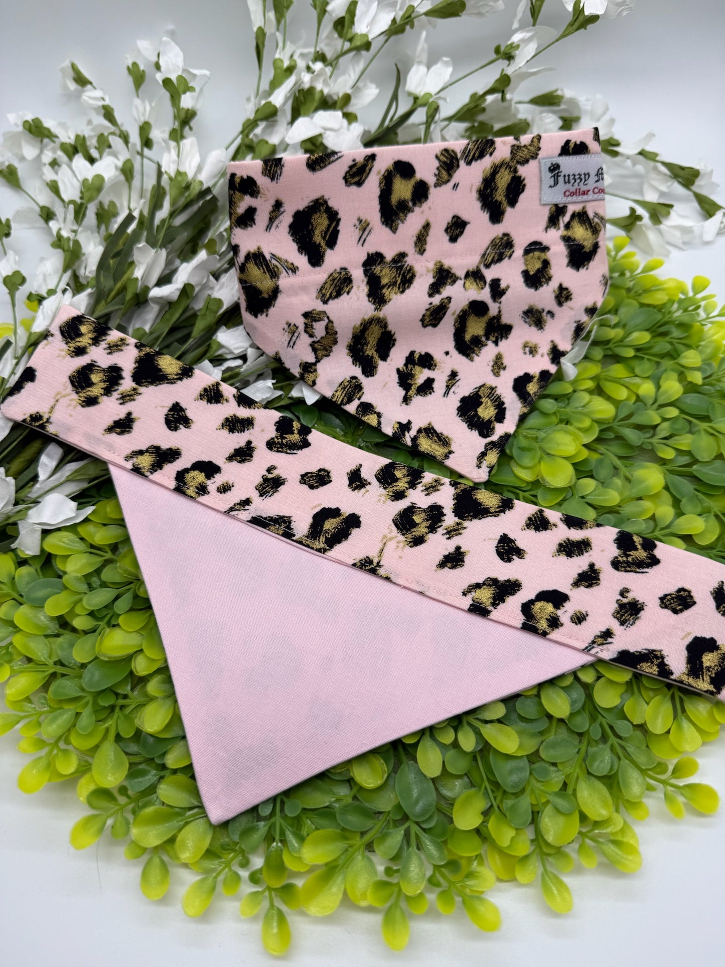 Pink Leopard Slide-on Bandana