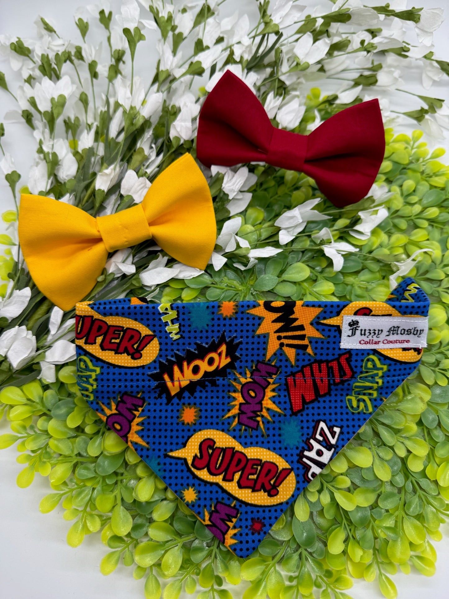 Golden Yellow Slide-on Bow-tie