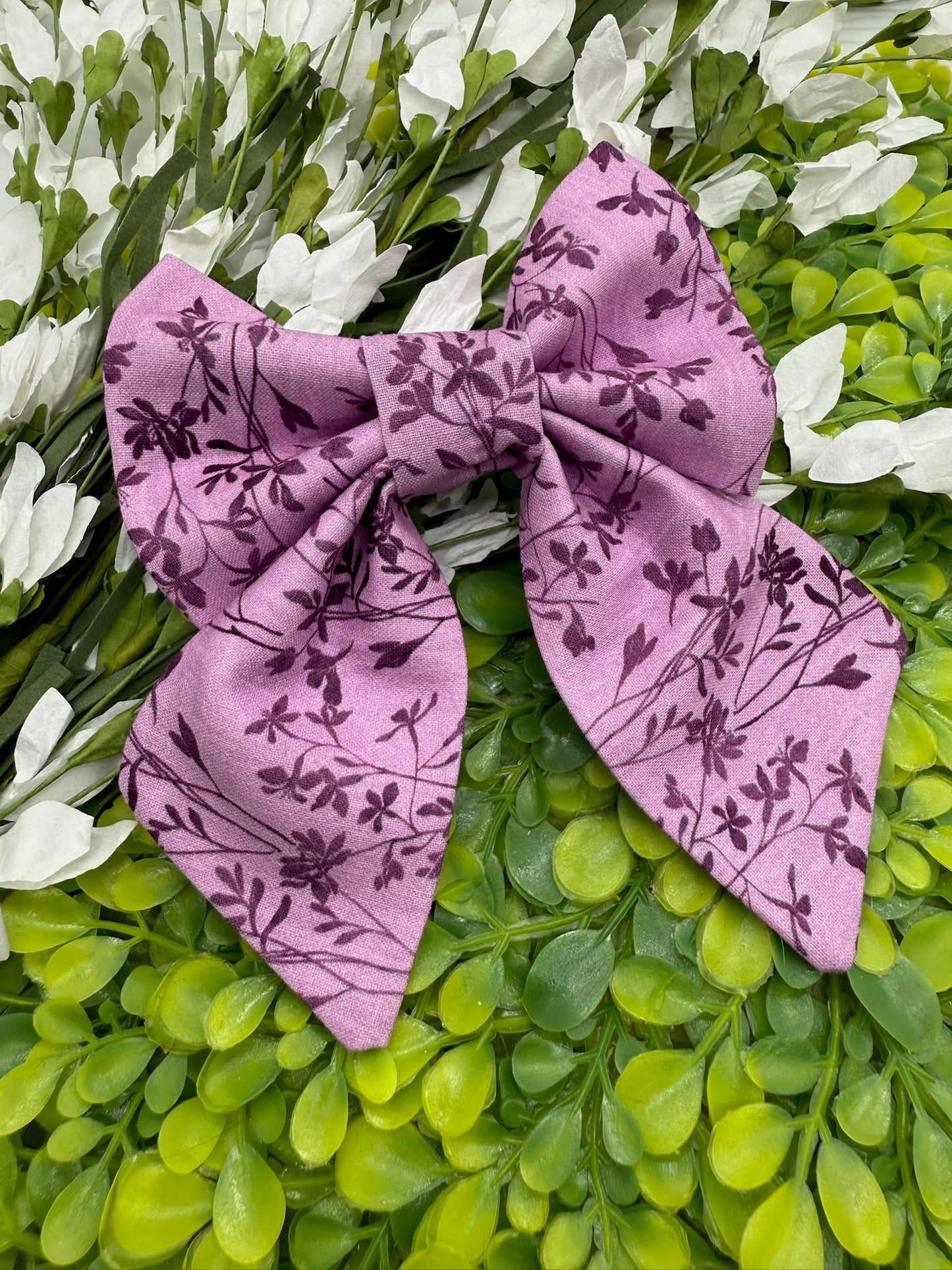 Lilac Slide-on Bow