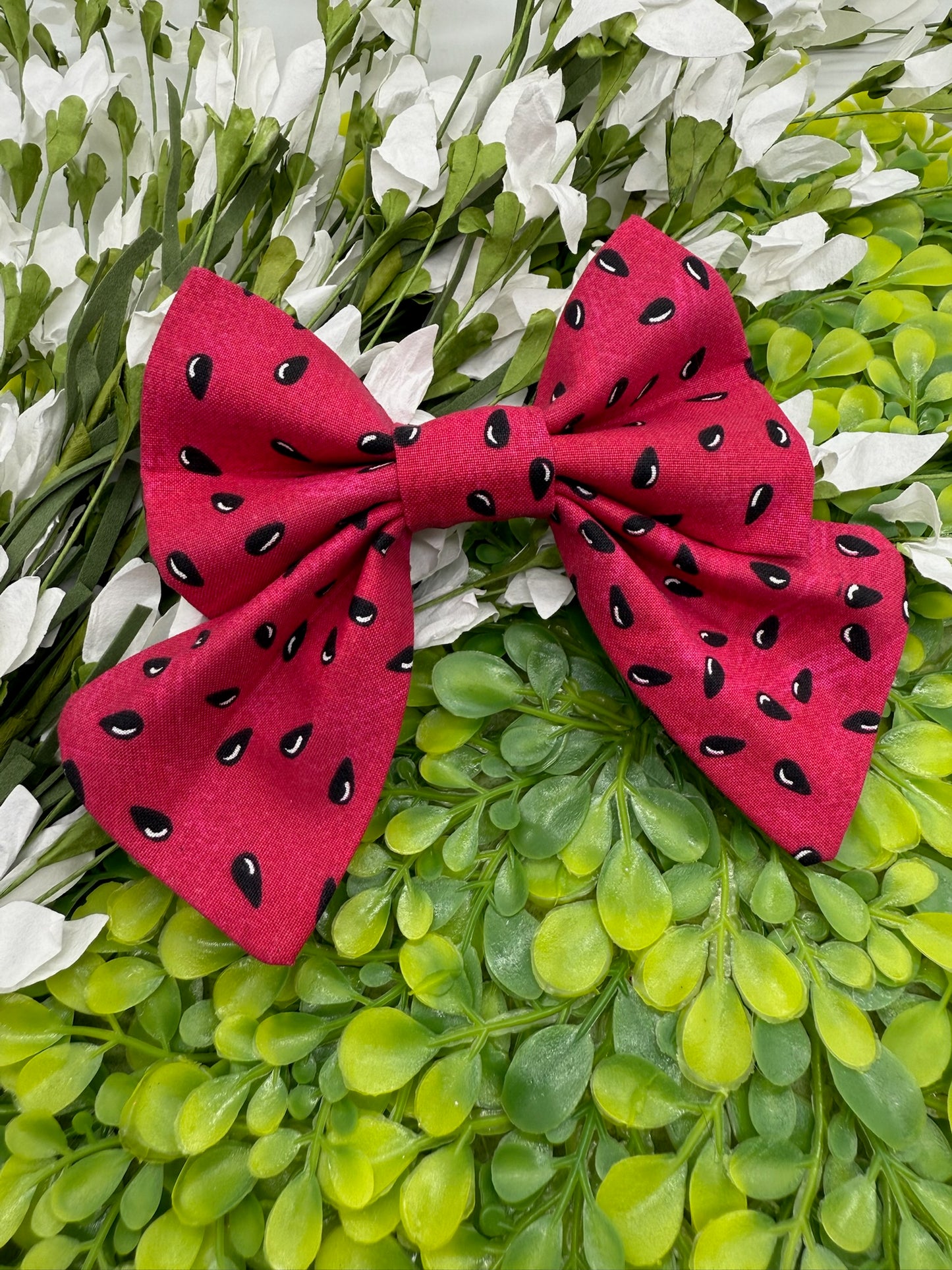 Sweet as a Melon Slide-on Bow