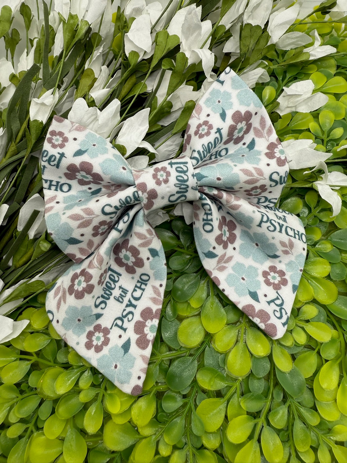 Sweet but Psycho Slide-on Bow