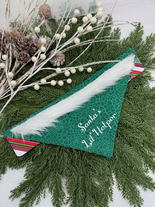 Santa’s Lil’ Helper Slide-on Bandana