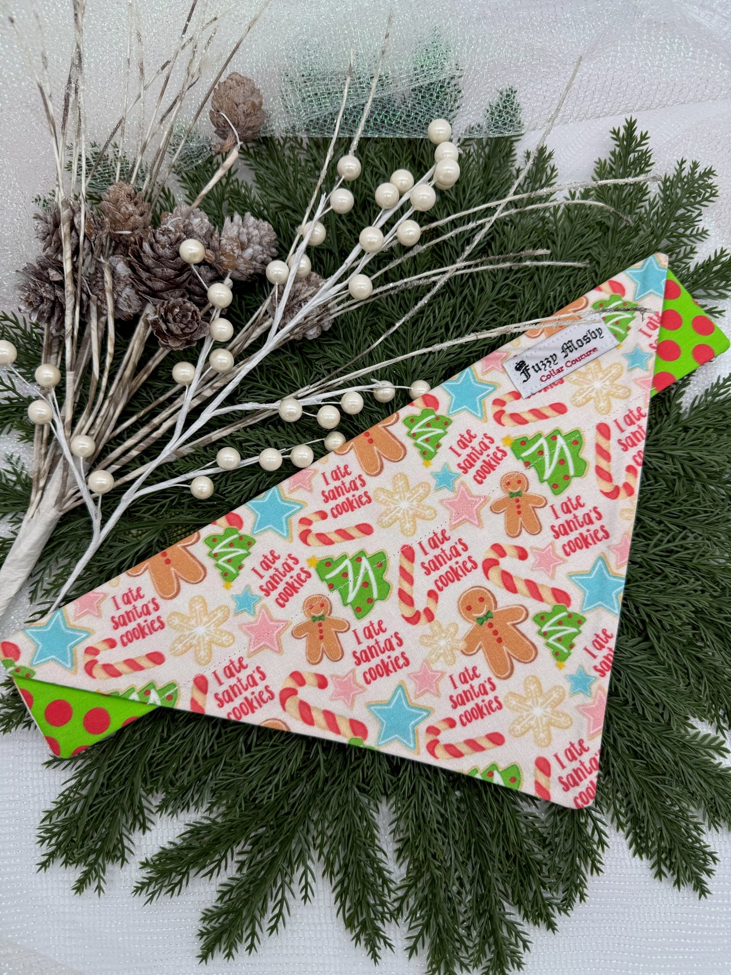 Santa’s Cookie Bandit Slide-on Bandana