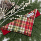 Vintage Christmas Plaid Slide-on Bandana