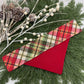Vintage Christmas Plaid Slide-on Bandana