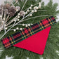Christmas Plaid Slide-on Bandana