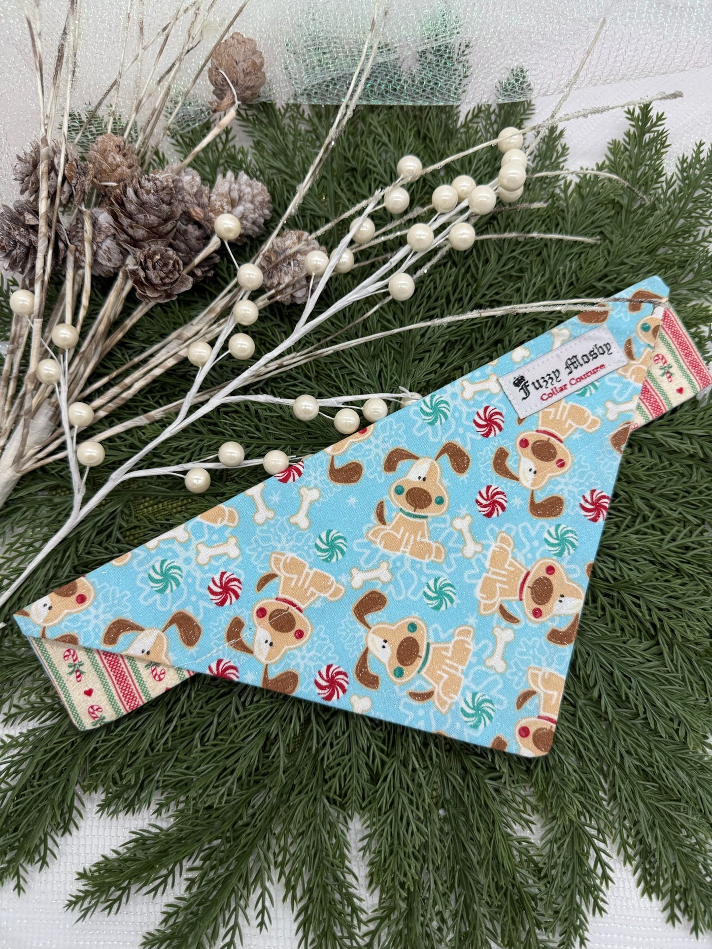 Merry Pupmas Slide-on Bandana