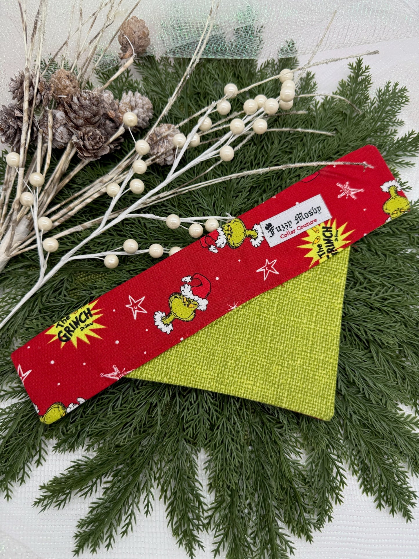 A Very Merry Grinchmas Slide-on Bandana
