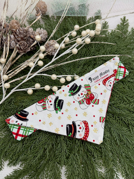 Vintage Snowman Slide-on Bandana