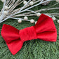 Red Velvet Slide-on Bow-tie