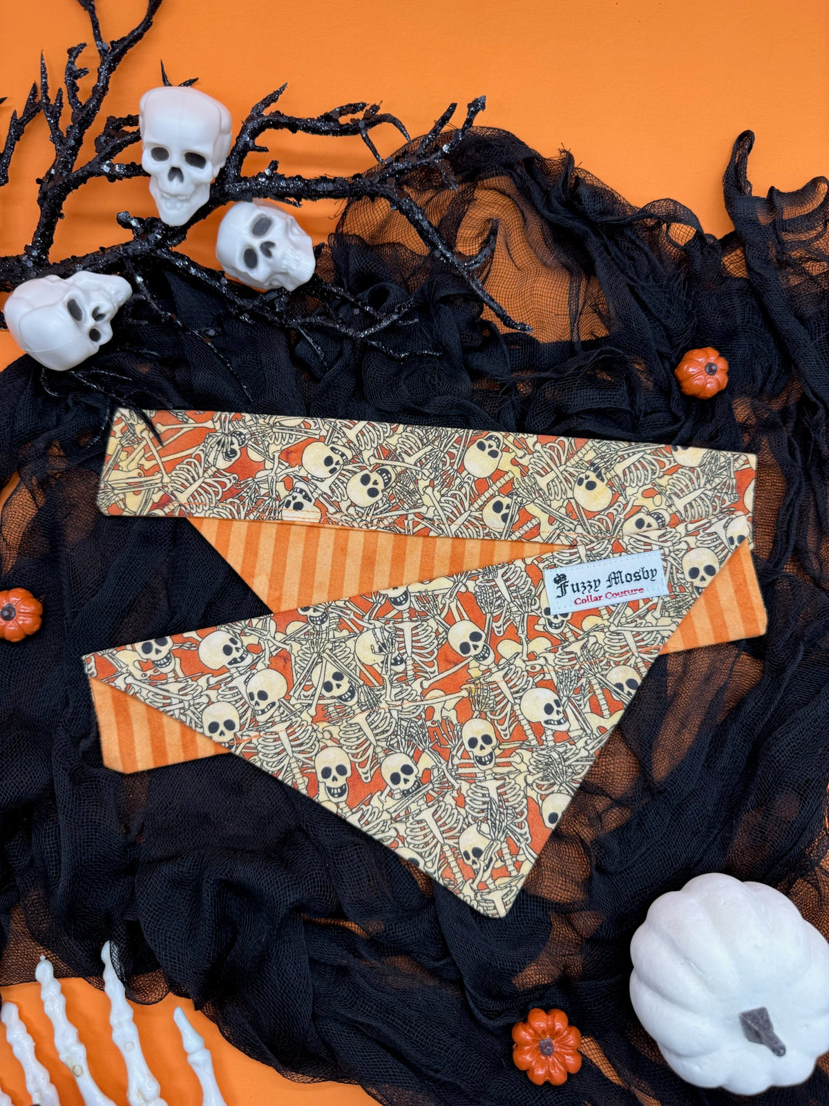 Spooky Scary Skeletons Slide-on Bandana