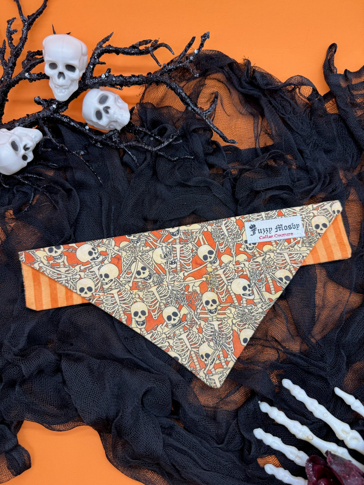 Spooky Scary Skeletons Slide-on Bandana