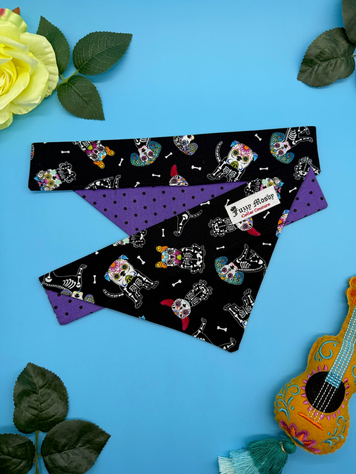 Dog Day of the Dead Slide-on Bandana