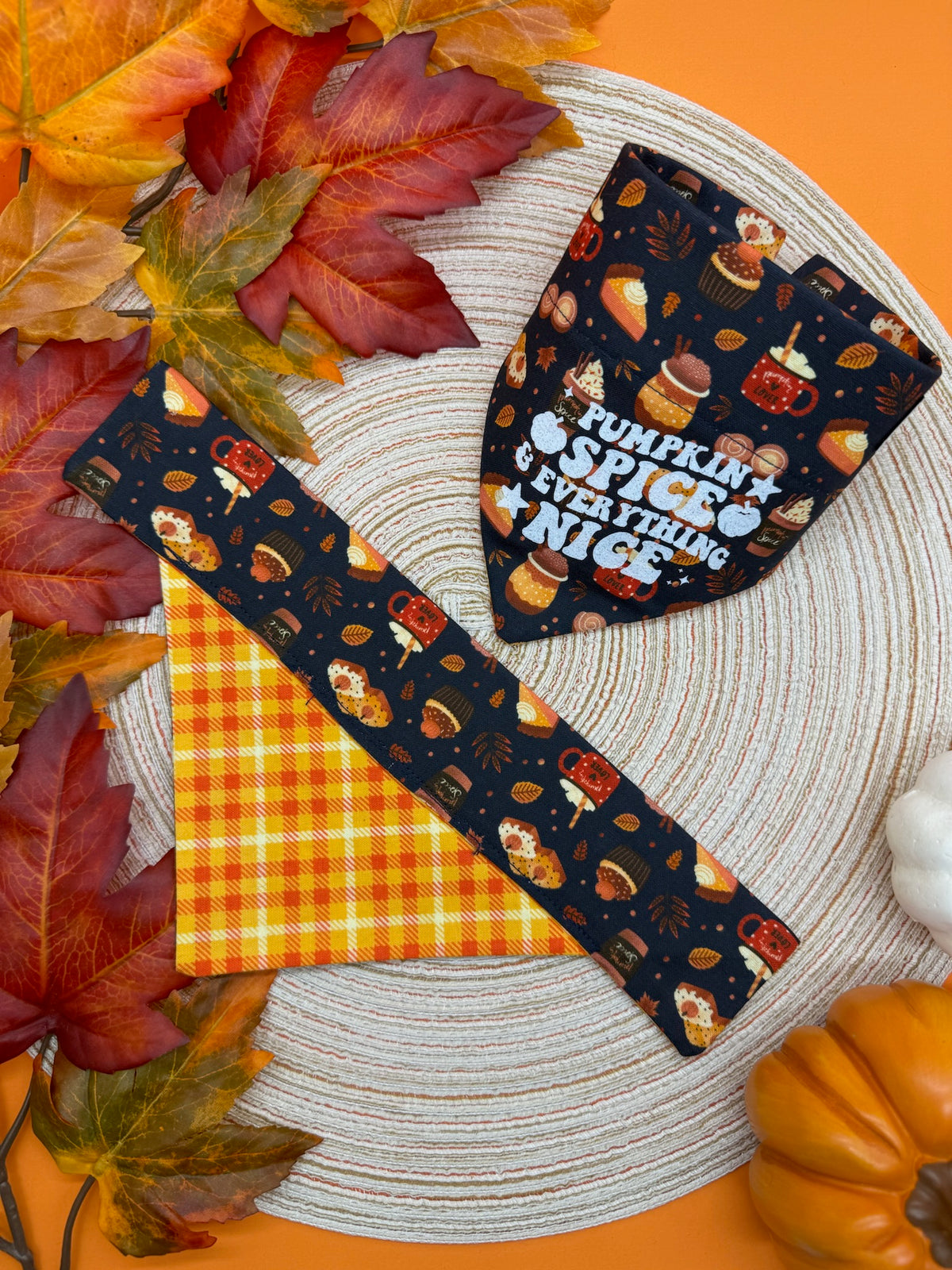 Pumpkin Spice & Everything Nice Slide-on Bandana