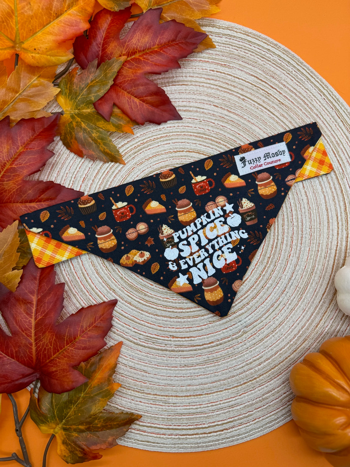Pumpkin Spice & Everything Nice Slide-on Bandana