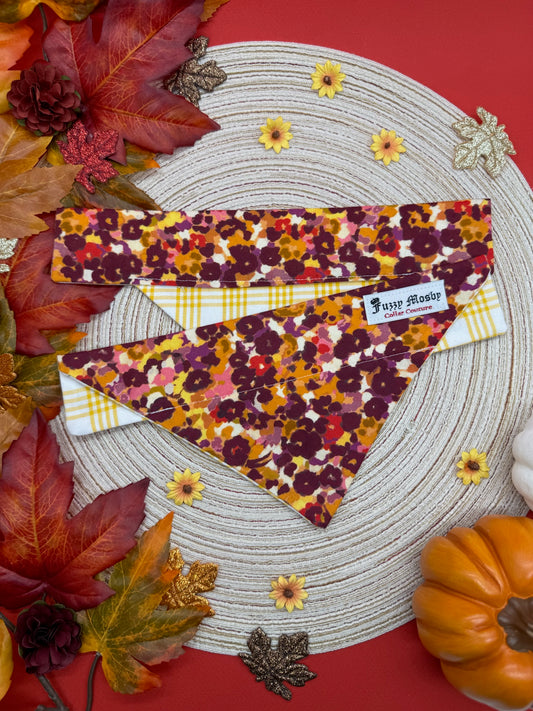 Autumn Flowers Slide-on Bandana