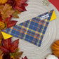 Sunny Autumn Plaid Slide-on Bandana