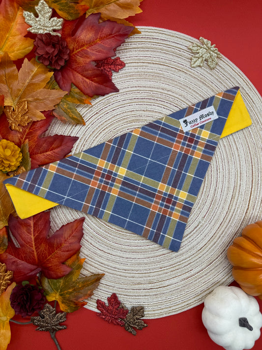 Sunny Autumn Plaid Slide-on Bandana