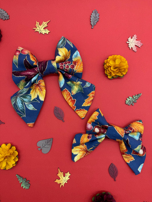 Berries & Leaves Slide-on Bow