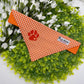 Orange Gingham Slide-on Bandana