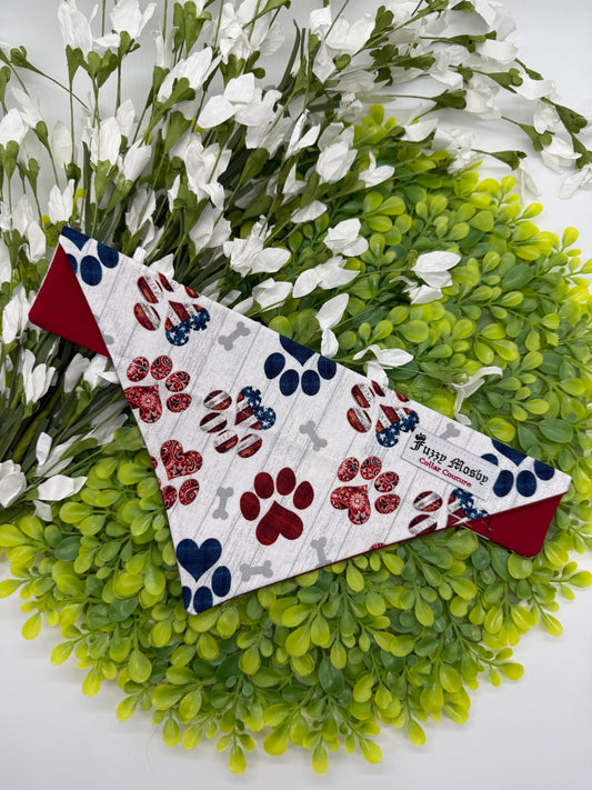 Star Spangled Paws Slide-on Bandana