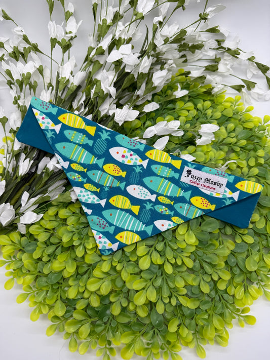 Tropical Fishies Slide-on Bandana