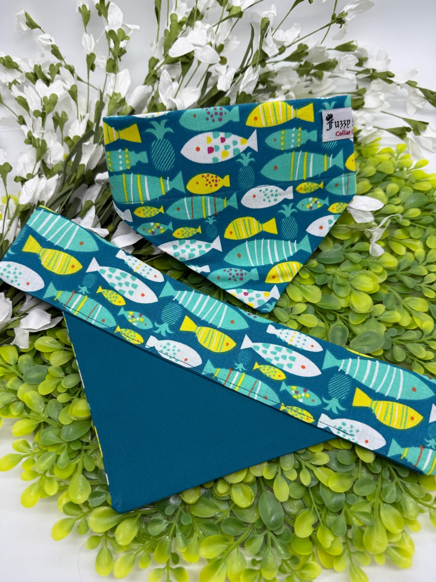 Tropical Fishies Slide-on Bandana