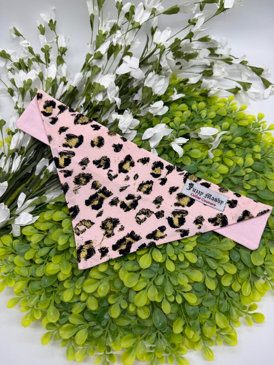 Pink Leopard Slide-on Bandana