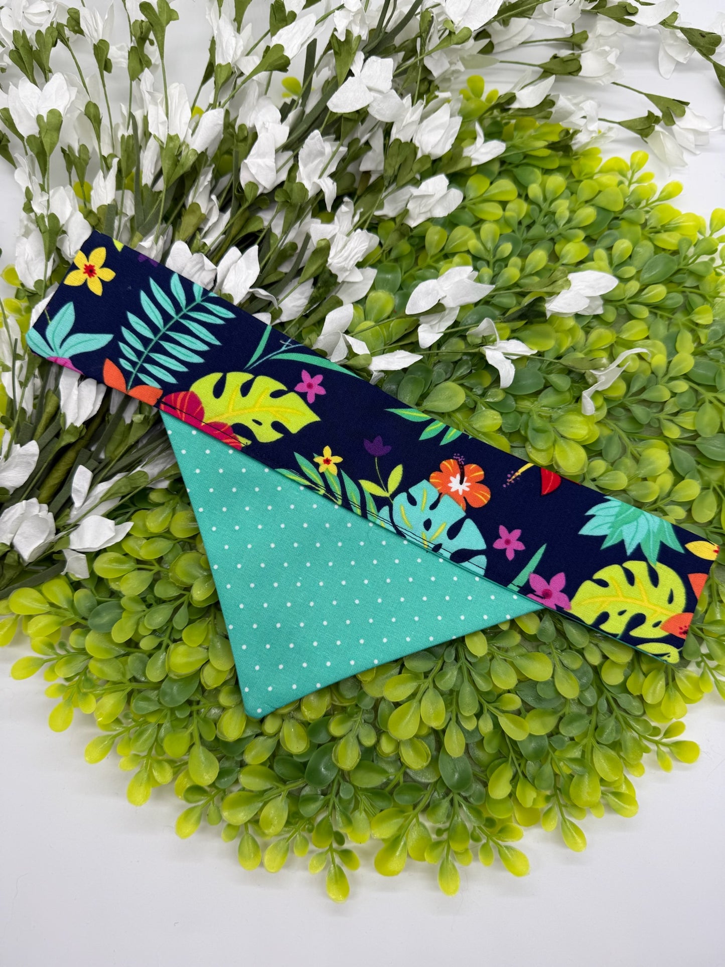 Tropical Island Paradise Slide-on Bandana
