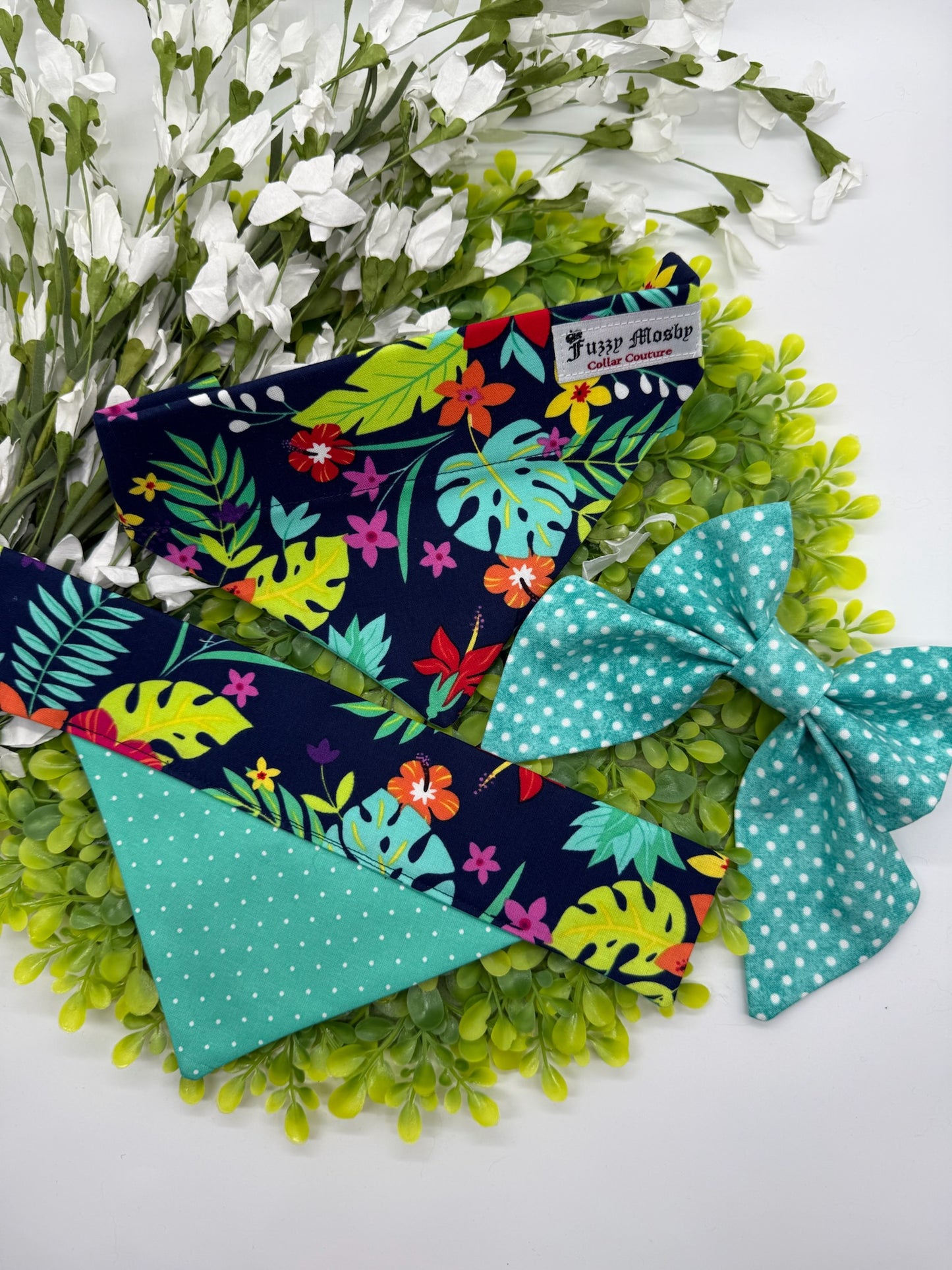 Tropical Island Paradise Slide-on Bandana