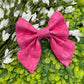 Pink Swirl Slide-on Bow