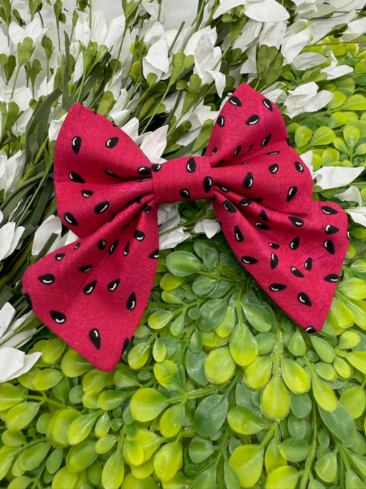 Sweet as a Melon Slide-on Bow