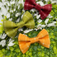 Solid Tartan Slide-on Bow-tie