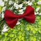 Deep Red Slide-on Bow-tie