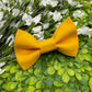 Golden Yellow Slide-on Bow-tie