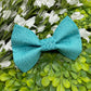 Teal Slide-on Bow-tie
