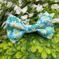 White Daisies Slide-on Bow-tie