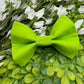Lime Green Slide-on Bow-tie