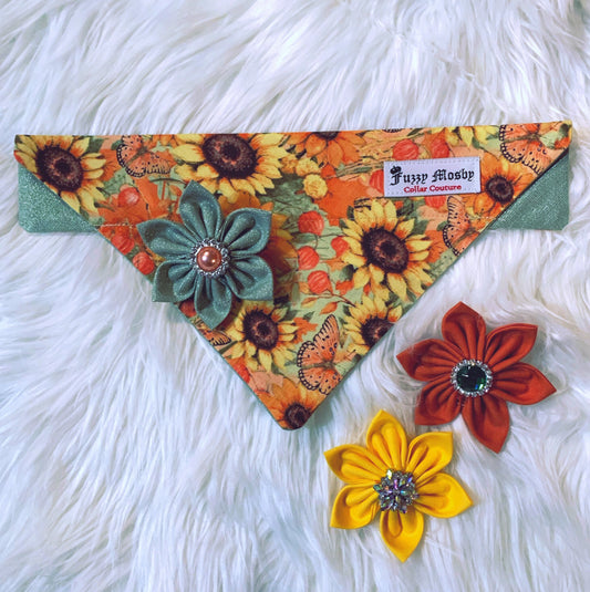 Sunflower Fields Slide-on Bandana