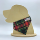 Christmas Plaid Slide-on Bandana